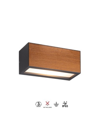BERET * APLIQUE IP54 1L*E27  GRIS OSCURO